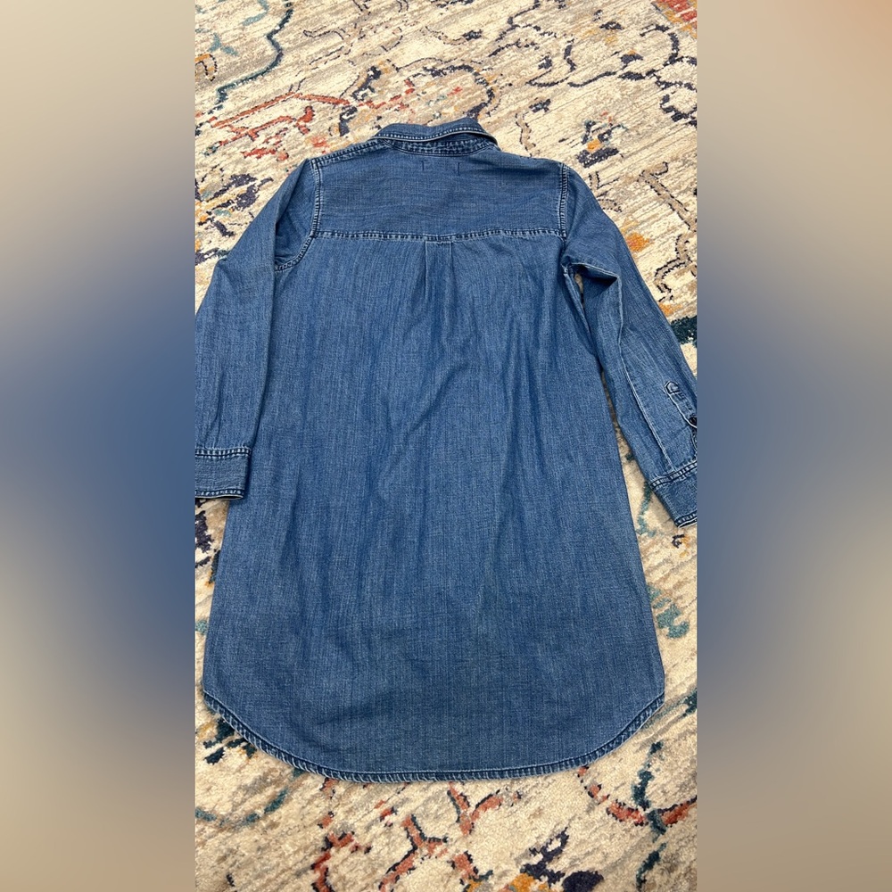 Denim Shirt Dress - Classic Blue - Picture 2 of 2
